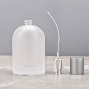 30ml 50ml Frosted <b>Glass</b> Perfume Spray <b>Bottle</b> Refillable <b>Empty</b> Atomizer with Walnut Wood Cap for Lab & Travel - Product Image 4