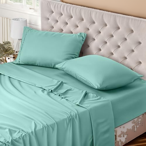 <strong>Utopia</strong> <strong>Bedding</strong> 4-Piece Queen Size Sheet Set 200TC Brushed Microfiber Polyester Oeko-Tex Certified Solid Sheet Sheet Pillowcases - Product Image 4