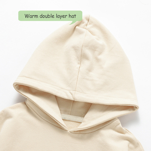 เสื้อกันหนาวเฟรนช์เทอร์รี่สำหรับเด็กชุดมินิมีฮู้ดและเลกกิ้งชุดเสื้อผ้าเด็กวัยหัดเดิน - Product Image 4