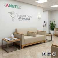 Moderne Krankenhaus-Wartezimmer-Sofa Medizinische Lounge-Couch Antibakterielles Leder Klinik-Sitzgelegenheiten