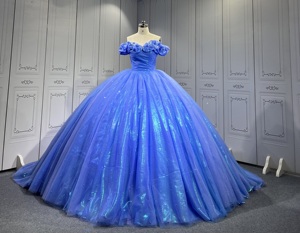 Mumuleo Bleu <span class=keywords><strong>Fairy</strong></span> <span class=keywords><strong>Tail</strong></span> Inspiré Quinceanera Robes Azul Vestidos De 15 Quinceaneras Xv Anos 2025 Debutantes Para 15 - Product Image 1