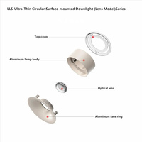 Plafonnier LED encastré, éclairage LED de plafond 15W, tension AC220V (±10%), luminaires de plafond pour salon, bureau à domicile, COB