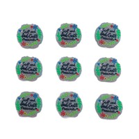 Nouvelles Perles en Silicone Rondes à Motifs de Petites Fleurs et Lettres, Vente en Gros d'Usine en Stock