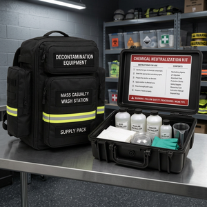 Decon Equipment <b>Bag</b> Chemical Neutralization Kit Case Field <b>Shower</b> Station Transport Carrier Mass Casualty Decontamination <b>Bags</b> - Product Image 2