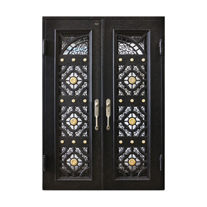 Cửa an ninh sắt rèn tác động cao tinh vi thiết kế thanh lịch cho cửa sổ cửa trước hoàn thiện tính năng chống trộm bề mặt - Product Image 1