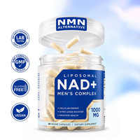 Complément NAD pour hommes, NAD+ liposomal, oxyde nitrique, compléments pour la santé de la prostate avec resvératrol, CoQ10, L-citrulline et lycopène