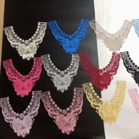 Applique kerah renda larut air bunga stoking Multi Warna LT2419A