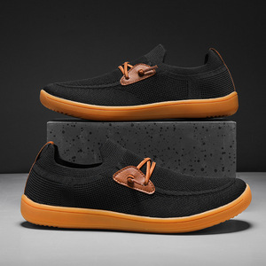 Zapatillas Deportivas Casuales para Hombre, Negras, de Malla, con Cordones, Punta Redonda, Transpirables, Suela de Goma, Entresuela de EVA, para Todas las Temporadas, Venta al Por Mayor - Product Image 5
