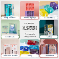 Offre Spéciale boîte PP imprimée personnalisée, boîte PET transparente, emballage cosmétique en PVC Transparent, boîtes en plastique
