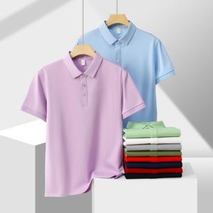เสื้อยืดกีฬาแขนสั้นสำหรับชายและหญิงเสื้อโปโลเล่นกอล์ฟเสื้อโปโลป้องกันการเกิดขน - Product Image 2