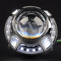 Masques de protection pour lentilles de projecteur bi-xénon pour Panamera Angel Eyes LED Halo Ring 8000k Couleur Aluminium aéronautique IP67 Étanche
