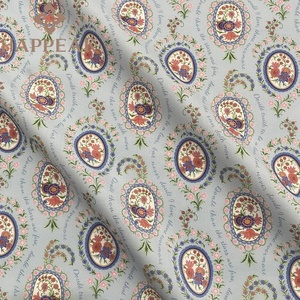 Tissu <span class=keywords><strong>en</strong></span> coton imprimé floral Liberty de haute qualité HAPPEAK, finition soyeuse et douce, pour pyjamas - Product Image 1