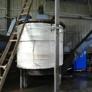 Reaktor aliran steker mesin pirolisis plastik polimer 1500L 600C