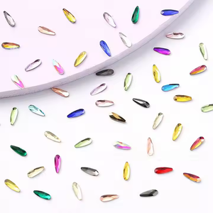 1袋 シャイニング クリスタル ダイヤモンド トゥースジェム 鉛フリー 歯科材料 2x6mm ペアシェイプ DIY 歯用ジュエリー - Product Image 6