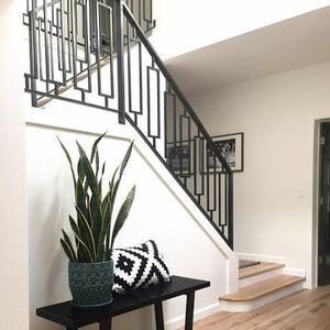 St Biệt Thự Phổ Biến Truyền Thống Thiết Kế Rèn Sắt Lan Can Ban Công Hàng Rào Cầu Thang Lan Can Với Nhà Máy Giá Cho Mỹ - Product Image 2