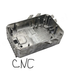 Caja de conexiones eléctrica de Metal de extrusión de aluminio de fresado CNC, carcasa personalizada de cuerpo dividido mecanizado CNC, carcasas electrónicas - Product Image 1