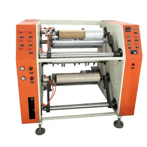 semi-auto Kitchen Cling Film Slitting Rewinder High Speed Rewinder