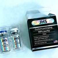 Autocollants personnalisés pour flacons de 5 mg, 10 mg, 10 ml, 3 ml, 5 ml, 4 ml, étiquettes holographiques pour flacons de peptides, boîtes d'emballage pour flacons