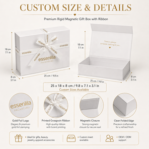Cajas de Regalo de Cartón Personalizadas de Lujo para Invitaciones de Boda, Propuesta de Dama de Honor, para Pequeñas Empresas y Venta <span class=keywords><strong>al</strong></span> por Menor - Product Image 2