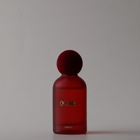 Bouteille de parfum élégante en verre sur le thème de Noël Emballage de carafe de parfum Bouteille de parfum en verre de haute qualité 50ML