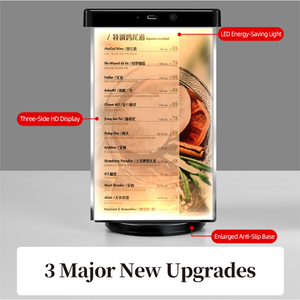 रिचार्जेबल रोटेटेबल मेम लाइट बॉक्स त्रिकोण बैकलिट ऐक्रेलिक डेस्क नेतृत्व संकेत प्रकाश बॉक्स - Product Image 5