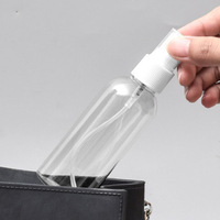 Pour bouteille de pulvérisation de désinfectant pour les mains en plastique PET transparent 10ml-500ml gamme pour désodorisant parfum Lotion shampooing poche d'haleine S