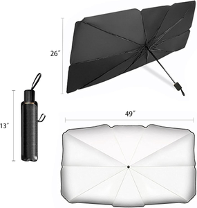 Pare-soleil pour voiture, bloque les rayons UV, pare-soleil pour pare-brise de voiture, pare-soleil pour fenêtre avant de voiture, parasol pour voiture - Product Image 2