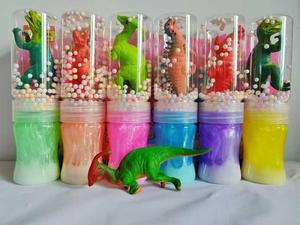 Slime Brillante Galáctico en Botella Grande, Juguete de Lodo Cristalizado de 6 Colores con Dinosaurio, Venta Directa de Fábrica - Product Image 1