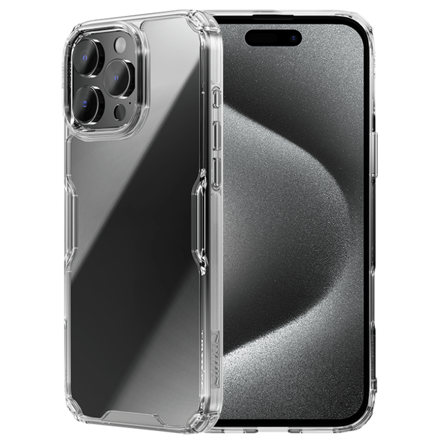 Nillkin Transparent Case for iPhone 16 Pro Max 16 Plus 16e 15 Pro Max 14 13 Nature TPU Pro Clear Back Cover Shockproof Case