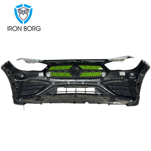 Kit Paraurti Anteriore 2020 per <span class=keywords><strong>Mercedes</strong></span>-Benz <span class=keywords><strong>GLA</strong></span> W247, Include Griglia AMG, Luci Fendinebbia, Materiale ABS e Barra Antiurto - Product Image 5