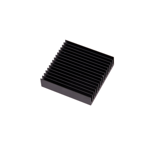 Certification ISO9001, usinage CNC de haute qualité, forgeage à froid, dissipateur thermique en aluminium anodisé noir 6063 T5 personnalisé - Product Image 2