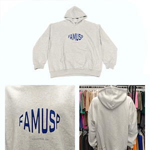 เสื้อฮู้ดดี้โอเวอร์ไซส์ สวมใส่สบาย ผ้าฝ้าย สตรีทแวร์ แบบเรียบๆ สำหรับผู้ชาย - Product Image 3