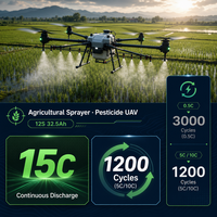 Batterie TPENERGY 12S 32.5Ah semi-solide NMC pour drone pulvérisateur agricole, débit élevé 15C, 1200 cycles, pour UAV de pulvérisation de pesticides