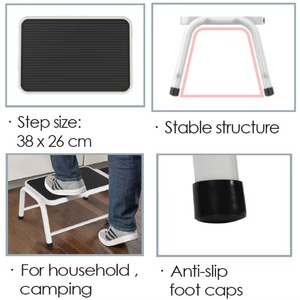 Deliladder <span class=keywords><strong>Escabeau</strong></span> pliant industriel en aluminium et échelle de sécurité d'agilité Capacité de charge de 150kg Meubles de salon ménagers - Product Image 4