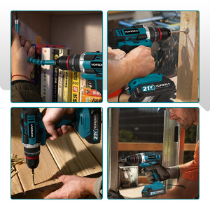 YOFIDRA Taladro <span class=keywords><strong>de</strong></span> Impacto Eléctrico 3 en 1, Modelo 25+3, Taladro <span class=keywords><strong>de</strong></span> Impacto Inalámbrico Portátil para Trabajos en Madera, Compatible con Baterí<span class=keywords><strong>a</strong></span> Makita <span class=keywords><strong>de</strong></span> 21V - Product Image 6