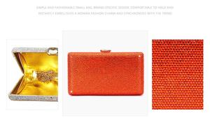 مخصص مخلب تألق لعشاق هدية النساء بريق محفظة فاخرة لحفلات الزفاف الرسمية حجر الراين مساء حقيبة - Product Image 2