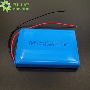 Kapasitas Ukuran Khusus 145874 7.4v 4000mah Baterai Li 2s Baterai Lipo 7.4v 3000 Mah 3800mah 3500mah Paket Baterai Lithium Polymer - Product Image 1