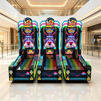 Machine de jeu de bowling commerciale en acier inoxydable pour usine, équipement d'arcade avec support en anglais pour le divertissement des centres commerciaux