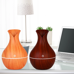 Portable 130ml USB Battery Wood Aroma Diffuser Ultrasonic Cool Mist Humidifier <strong>Knob</strong> Humidity Control 1-Year Warranty Household - Product Image 5