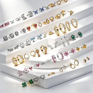 Nouveauté 2026 Série Fleur Fête des Mères Breloques en forme de cœur, Perles, Bracelets et Colliers pour Femmes, Cadeaux de Bijoux DIY - Product Image 1