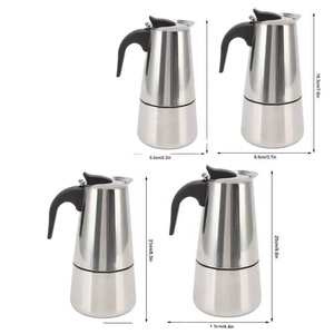 เครื่องชงกาแฟเอสเพรสโซสไตล์อิตาลี - หม้อ<span class=keywords><strong>กาแฟ</strong></span>สแตนเลสสองชั้นเพื่อการชงรสชาติเข้มข้นที่บ้าน - Product Image 5