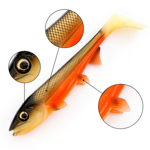 Leurre de pêche populaire Bombshad Square Tail Swimbait Shad pour brochet, 14cm 18cm, impression 3D, artificiel pour la pêche en mer et les grosses prises, wobbler - Product Image 5