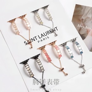 Ivanhoe สายสำหรับ Apple Watch <span class=keywords><strong>applewatch</strong></span> 9 8 <span class=keywords><strong>6</strong></span> 5 4 3 38 40 41 42 45 49มม. สายรัดข้อมือโลหะ Ise Universal BAND - Product Image 1