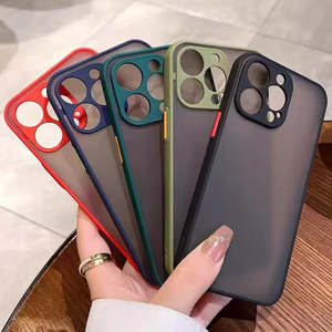 Excelente sensación de piel mate translúcido cubierta móvil para Iphone 15 14 13 <span class=keywords><strong>Pro</strong></span> Plus Max cámara completa protección del teléfono celular - Product Image 6