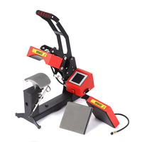 Presse à chaud combinée 2 en 1, impression par sublimation d'étiquettes et de capuchons 15*15CM, machine pour publicité LOGO, machine à transfert thermique