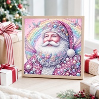 HengTai - Produit phare directement de l'usine - Décoration d'intérieur - Produits faits à la main - Peinture murale perlée - Décorations de Noël - Père Noël de luxe