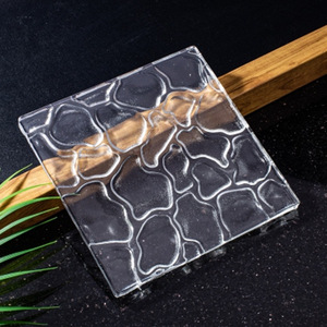 Bloc de verre massif transparent rectangulaire ultra-blanc en verre cristallin pour cloison de salle de bain ou écran de hall d'entrée - Product Image 2