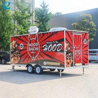 Camion de restauration rapide haut de gamme Chammp entièrement équipé pour la vente de pizzas et de hamburgers, logistique professionnelle haute performance