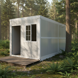 Casa Prefabbricata Industriale Pieghevole Usata 80mq, Casa di Lusso in Acciaio per <span class=keywords><strong>Vendita</strong></span>, Fattoria per Esterni - Product Image 1