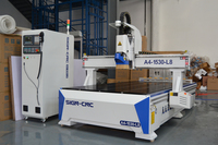 Routeur CNC multifonctionnel SICN CNC 9KW ATC 1300x2500mm avec table à vide, onduleur Delta et appareils électriques Schneider français